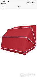 Tenda a cappottina rossa