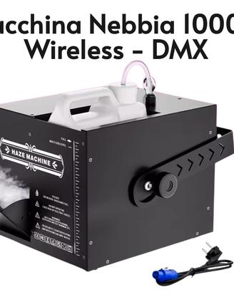 Macchina Nebbia Hazer Fog Machine 1000W Wireless