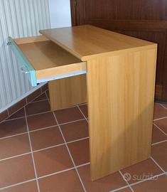 Scrivania rettangolare multiuso, in legno