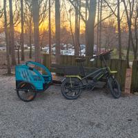 trailer rimorchio bimbi bici decathlon 