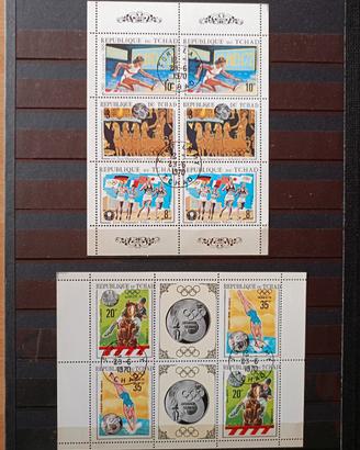 Francobolli Ciad/Tchad 1970 2 fogl. Monaco 72 us