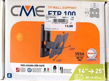 Supporto per tv Cme Etr 100, nuovo, 14-25 pollici