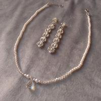 Set collana orecchini Cristallo prisma Swarovski 