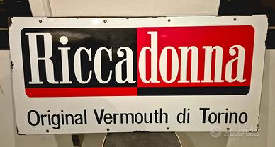 insegna smaltata Riccadonna