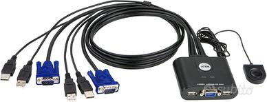 KVM Switch KVM CS22U 2->1 VGA-USB