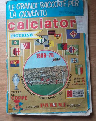 Album calciatori panini 1969,70 da recupero