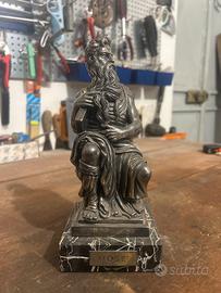 Statuetta placcata in argento  mosé