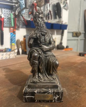 Statuetta placcata in argento  mosé