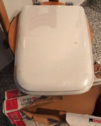 2 copriwater in ceramica mai usati