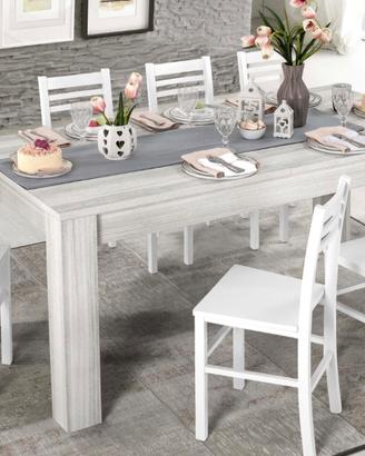 TAVOLO ALLUNGABILE 140x90 EUCALIPTO BIANCO