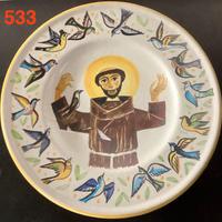 Piatto ceram. Parete SAN FRANCESCO. ROMAN UKLEJA