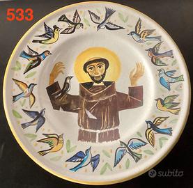 Piatto ceram. Parete SAN FRANCESCO. ROMAN UKLEJA