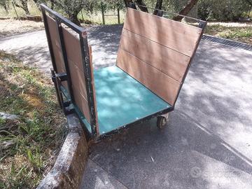 CARRIOLA PER MOTOCOLTIVATORE 
