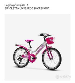 Bicicletta Lombardo 20 cremona 