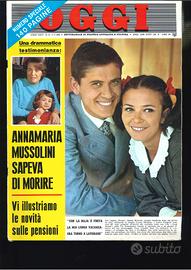 oggi  Rivista 5  Vintage Magazine rarità gossip pe