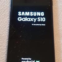 Samsun Galaxy S10 nero 128 gb vetro incrinato