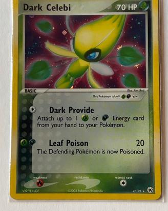 Dark Celebi 4/101 Holo Rare – EX Hidden Legends
