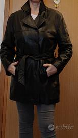GIACCA DONNA IN PELLE NERA TG M