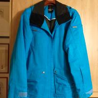 Giaccone azzurro da snowboard