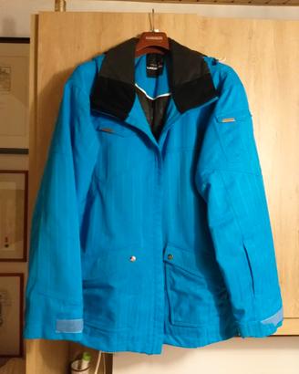 Giaccone azzurro da snowboard