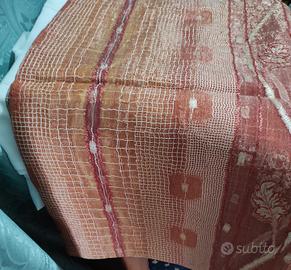 tessuto tenda semi trasparente con figura 