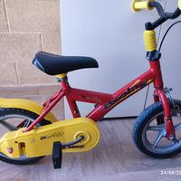 Bicicletta per bambini 12" – rossa/gialla