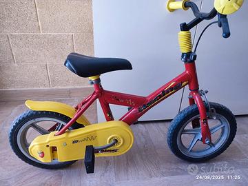 Bicicletta per bambini 12" – rossa/gialla