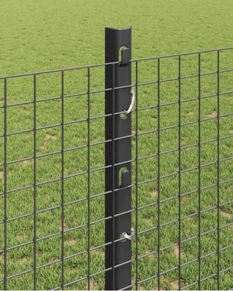 NUOVO - Recinzione con Posto Grigio vidaXL