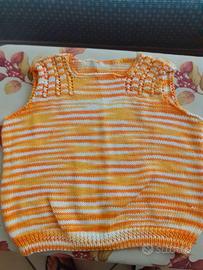 Maglia bambina realizzata a mano