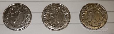 monete 50 Lire 1996