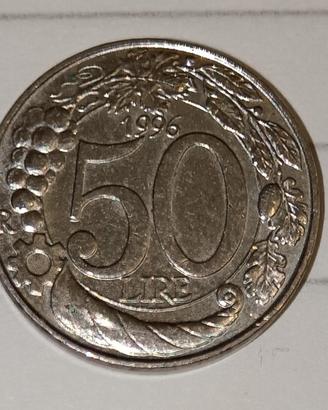 monete 50 Lire 1996
