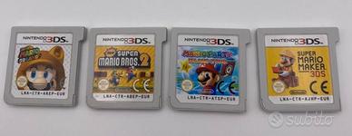 LOTTO 4 GIOCHI SUPER MARIO NINTENDO 3DS