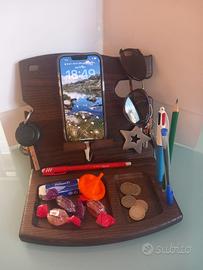 Porta oggetti/porta cellulare da tavolo