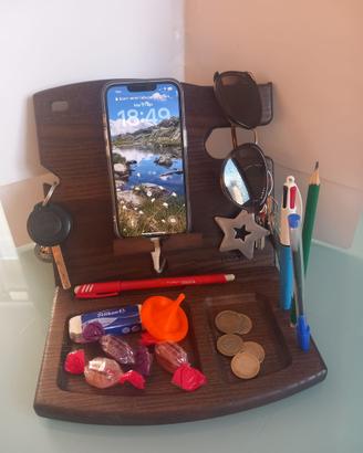 Porta oggetti/porta cellulare da tavolo
