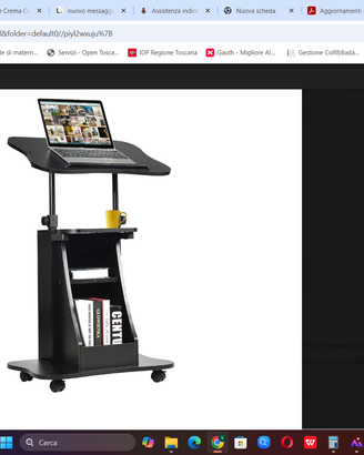 carrello pc regolabile