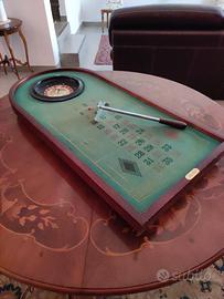 mini roulette da tavolo vintage in legno 