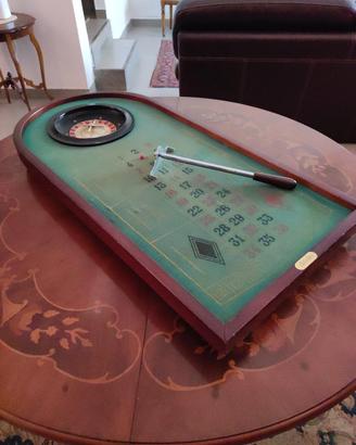 mini roulette da tavolo vintage in legno 