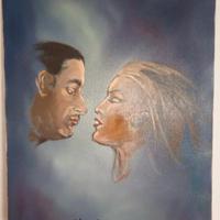 Quadro ad olio di Romano Mussolini 