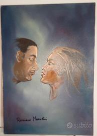 Quadro ad olio di Romano Mussolini 