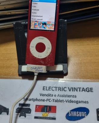 9124N-Apple iPod Nano 4 A1285 8GB Rosso