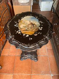 Tavolo francese in papier mâché - XIX secolo