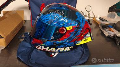 AERON GP FIM RACING #2 SPEED-VIB Carbon Blue Red