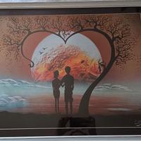 Quadro dipinto con bombolette spray