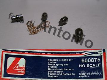 Carboncini e molle x motore "G" treni LIMA Italia