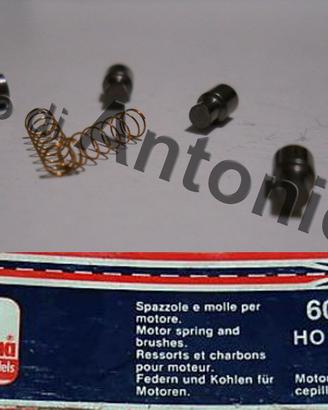 Carboncini e molle x motore "G" treni LIMA Italia