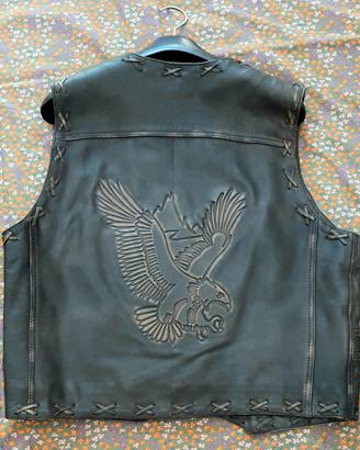 GILET CUOIO STARS & STRIPES TG.: L