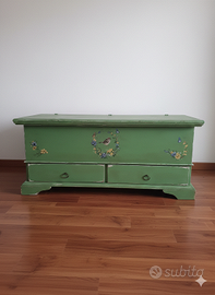 Cassapanca Shabby Chic Verde Salvia