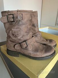 Stivaletti Renato Balestra scamosciati marroni