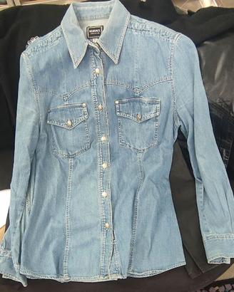 Camicia Denim Versace Jeans Couture anni '90