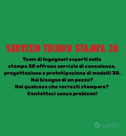 servizio di stampa 3d